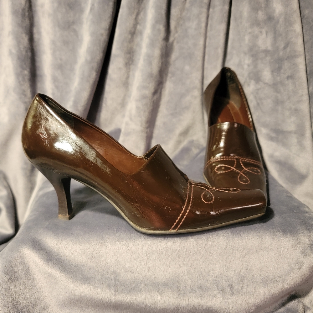 Franco Sarto Brown Heels